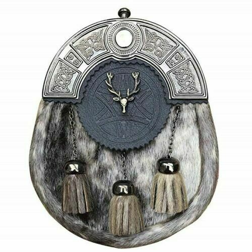 Stag Head Antique Full Dress Kilt Sporran